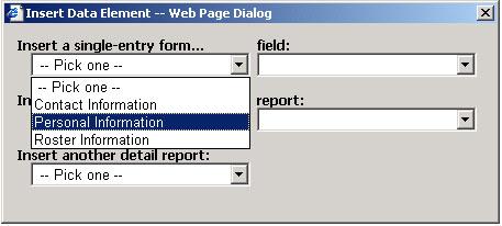 In the example above, the drop-down contains all the single-entry forms in use in this organization and that apply to the record type and categories that were selected on the first and second screens