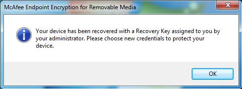 7.9 Recovery access To recover access to an encrypted USB device, perform one of the following two tasks on the endpoint point system. 7.9.1 Password Recovery via Pop GUI 1 Plug in the Device, the
