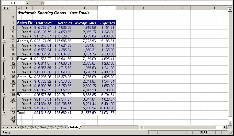 Excel 2003: Level 3 Lesson 4 -