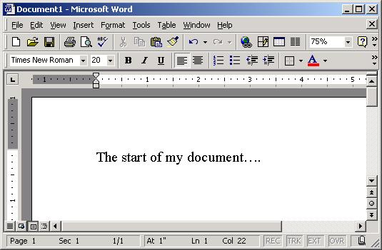 - 12 - Word Processors - WORD Word processors (probably the most-used office application) create & edit documents.