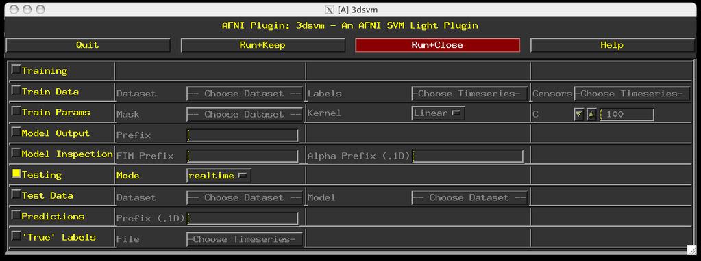 Scanner" Image Monitor" Stimulus Display" RT SVM plugin* Real Time Setup" AFNI" Real Time Receiver" RT Plugin" Plugin" SVM plugin is being