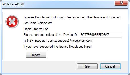 4.0 Licensing Get Device ID from alert window.