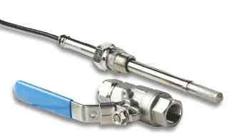 87) The DMT348 is ideal for installation into pressurized processes where the probe needs to be able to be removed while the process is running. The probe depth is adjustable.