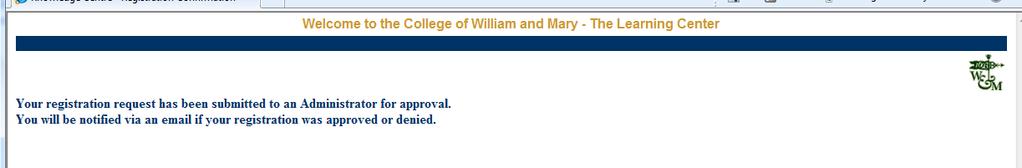 Step 8. Step 9. At Training Agency use the drop-down list to select the College of William and Mary (2 nd on list). Once you have selected College of William and Mary, click on the Select button.