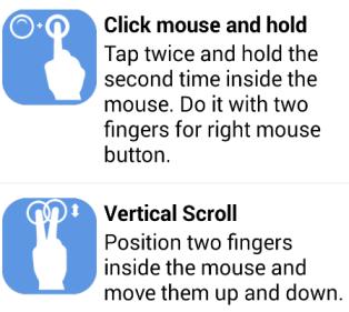frame to execute a mouse click.