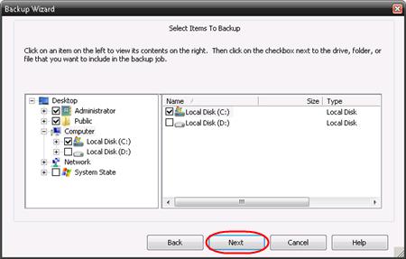 Step 6 This step will depend on whether you want to create a one-off backup or