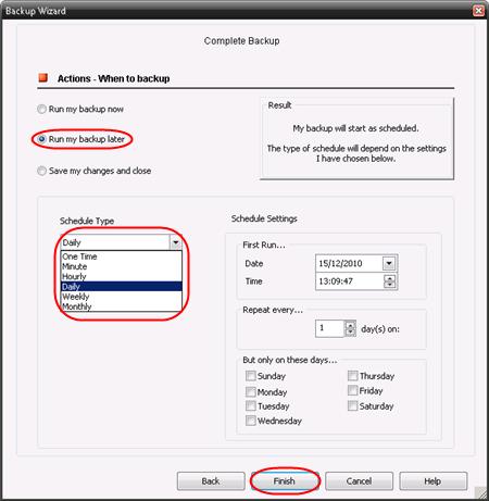 Creating a Backup in Advanced View Step 1 Click Backup Wizard on the Home tab.