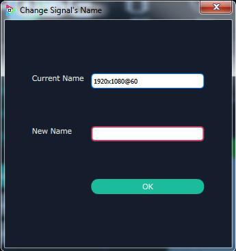 Right click the input for the following settings: Change Name: Select New