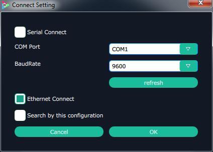 Connect Setting, IP Settings, System information, Power On Setting/ Fan control, Factory Reset, and help are included in System Settings, specific