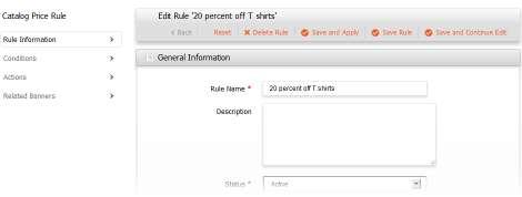 17. In the Related Catalog Price Rules, you can select the price rules that you want to associate this banner with.