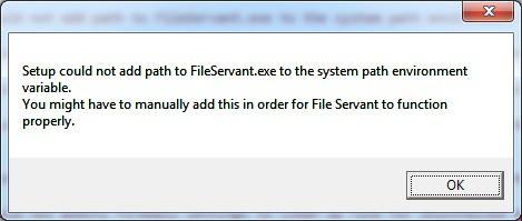 The File Servant is now ready to use. Please note that some computers may need a reboot in order for the explorer shell extension to function right after installation. 3.1.