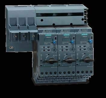 For connection, individual circuit breakers, complete load feeders or compact starters are simply clicked into the respective infeed system.