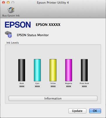 Troubleshooting for Printing/Copying B Click the EPSON Status Monitor icon. The EPSON Status Monitor appears.