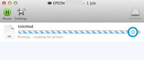 Press y on the product s control panel to cancel a print job.