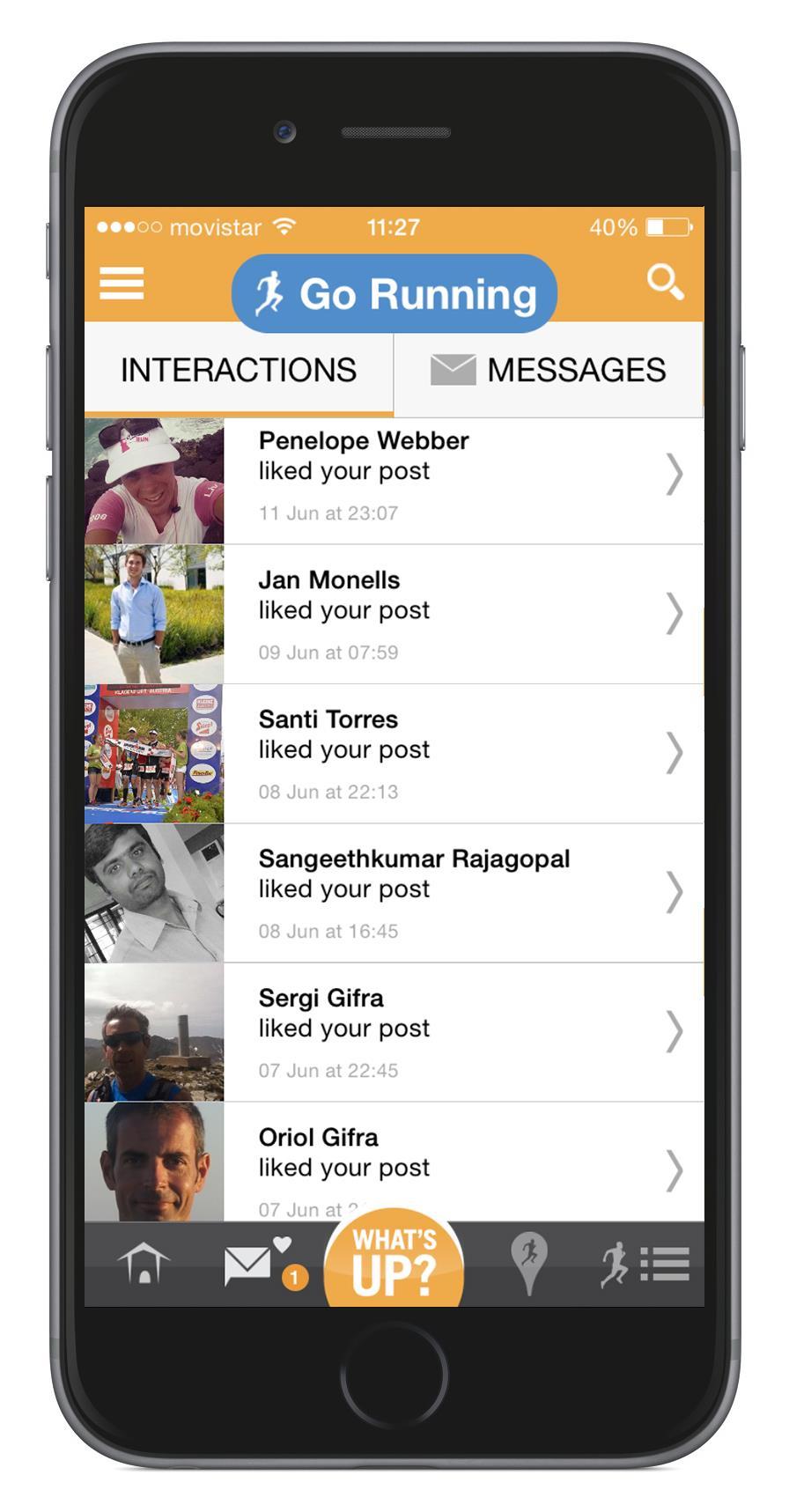 8.2 INTERACTIONS/MESSAGES In this bloc you will be able to send private messages to your