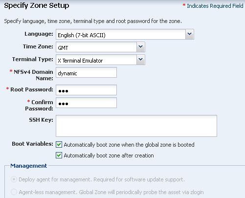 10. Create a zone user account by entering your name, a user name, and password.