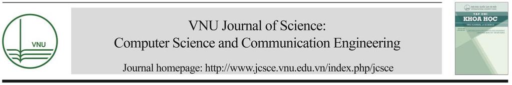 VNU Journal of Science: Comp. Science & Com. Eng, Vol. 34, No.