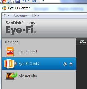 software. Choose Select later in the next field and continue. Click close window. Do not remove the Eye-Fi card just yet!