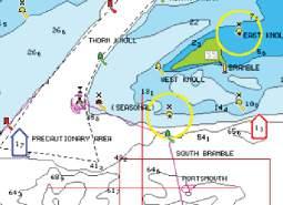 The tide and current data available in Navionics charts are related to a specific date and time.