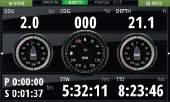 13 Instrument panels The Instruments panels consist of multiple gauges - analog, digital and bar - that can be customized to display selected data.