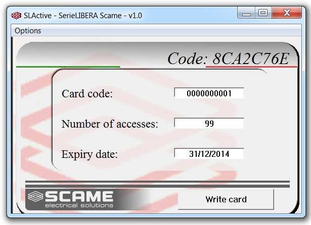 8 PROGRAMMING (user cards registering) In PERSONAL mode, if no socket is engaged, when the Master Card is shown the system goes to the programming procedure for registering new user cards in the