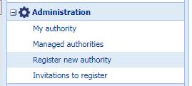 Registering / setting up new authrities 3.2.2 STEP 2 Registering a New Authrity in IMI If the authrity is nt yet registered in IMI, yu will have t d it nw. T d s: 1.