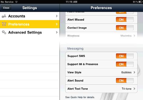 For SIP SIMPLE To use the Presence and Messaging feature for SIP SIMPLE, you need to change the setting on your SIP account.