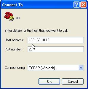Step 2: Open a new connection and rename to xxx Step 3: Select TCP/IP