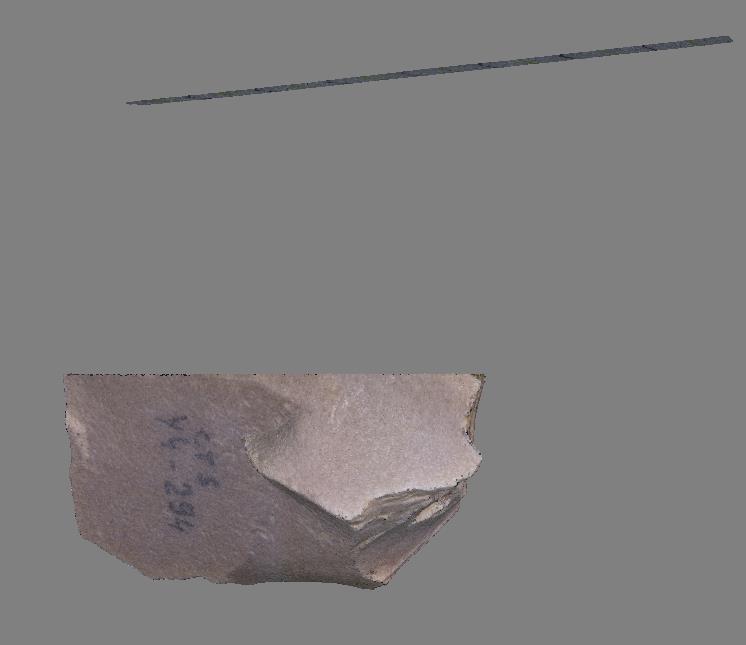 material, or areas of the target object that were