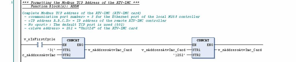 6. ST, LD, or CFC Program Step Action Once per second (duration = 900 ms) *) v_xreadwritestatuses : BOOL := FALSE; (* NOTE: The "Read/write multiple registers (%MW)" Modbus function (function #23 (17