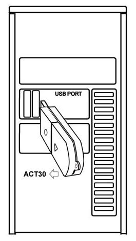 Appendix A. Connection Diagram USB Interface U To connect the U Device to your PC, plug-in the U into an available USB Port.