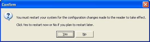 4. Click Yes to restart your PC.