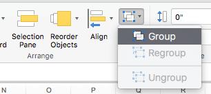 Display size: You can use the Excel zoom options make the display larger or smaller.
