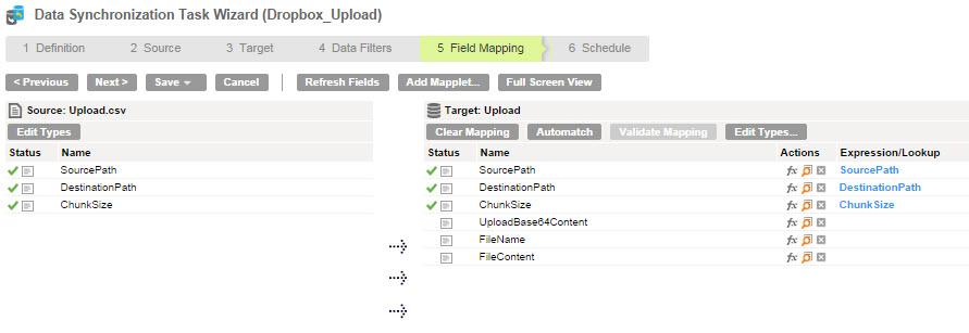 The.CSV file must contain the following information SourcePath: Location of the file DestinationPath: Location where you want to upload the file in Dropbox.