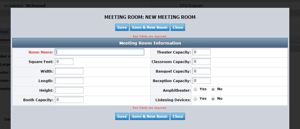 Page 21 Meeting Facilities This section is for any property with meeting rooms on the premises. 1.