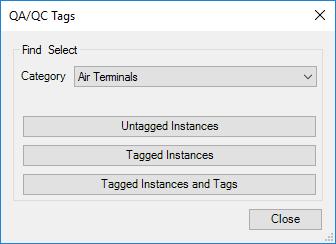 Instances of selected Category in project or Tagged Instances.