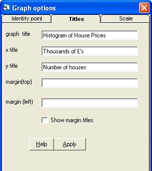 To draw the plot, click on the Apply button which will open a new window in which the histogram will be displayed.