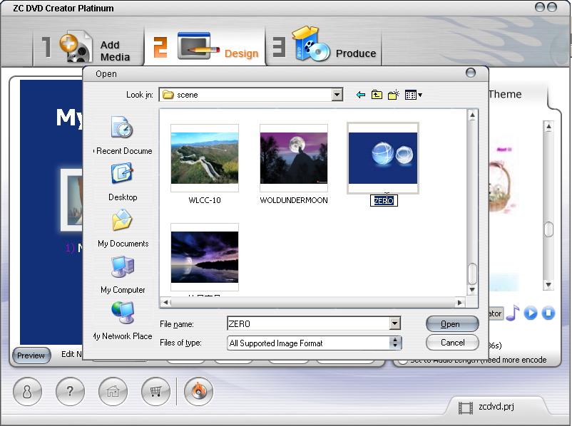 Click to preview DVD Menu before authoring and burning