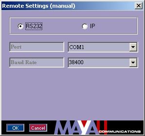 Remote Control using Software Steps for the CENTAURI 2000/3000 First of all the IP Address must be entered using the remote control software (RS232): Select EXPERT DIRECT COMMAND in the remote