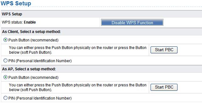 Figure 6-9 - As an AP You can perform WPS settings using the Web page for configuration. Choose Wireless Settings > WPS Setup to display the WPS page.