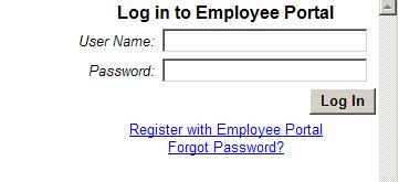 Chapter 2: Opening SunPac Employee Portal Type in the username that was created during the registration process.
