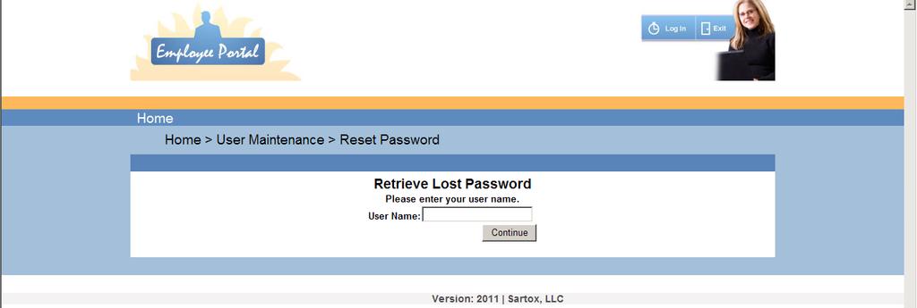 Chapter 2: Opening SunPac Employee Portal Select the Forgot Password option from the Login Screen.