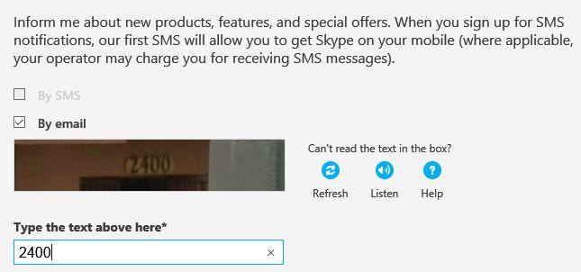 I suggest that you use your outlook.com e-mail address because Skype is owned by Microsoft. 16. Fill out the Profile Information section but you do not have to tell Skype everything.