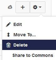 Deleting a Module On the dashboard, click the course you want to add a module to (or click Course in the Global Navigation pane and select the course).