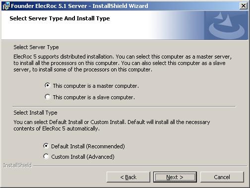 Install Founder ElecRoc 4. Accept the terms and click Next. The install program prompts you to specify a destination.