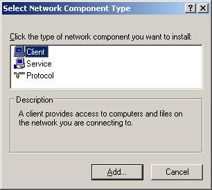 System Requirements Figure 5 4. Select Protocol and click Add, the Select Network Protocol window appears, showing all available protocols for you to install.