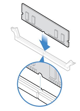 Replace a memory module. Figure 23. Disengaging the latches Figure 24.