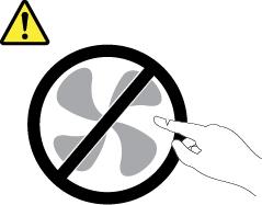 Hazardous moving parts. Keep fingers and other body parts away. CAUTION: Never remove the cover on a power supply or any part that has the following label attached.