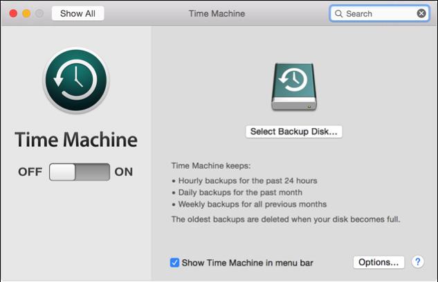Open Time Machine preferences from the Time Machine menu in the menu bar. Or choose Apple menu > System Preferences, then click Time Machine. Click Select Backup Disk.