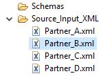 xml file and paste it back to the Source_Input_XML folder, rename and edit accordingly to create the three remaining XML file (Partner_B.xml, Partner_C.xml, and Partner_D.xml).